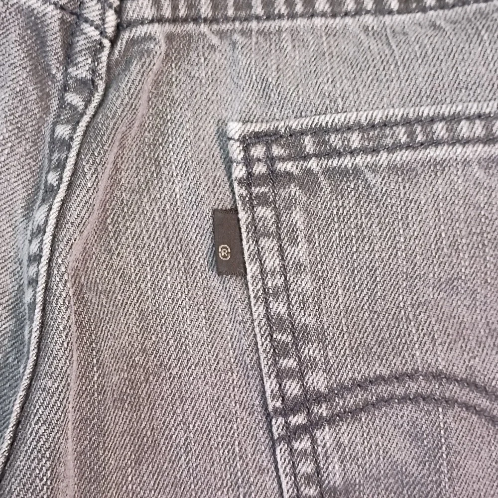 Levis 513 Slim Straight Grey Denim Jeans Mens 32x32 80813-0002